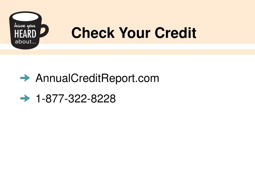 check your credit