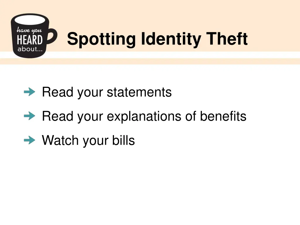 spotting identity theft