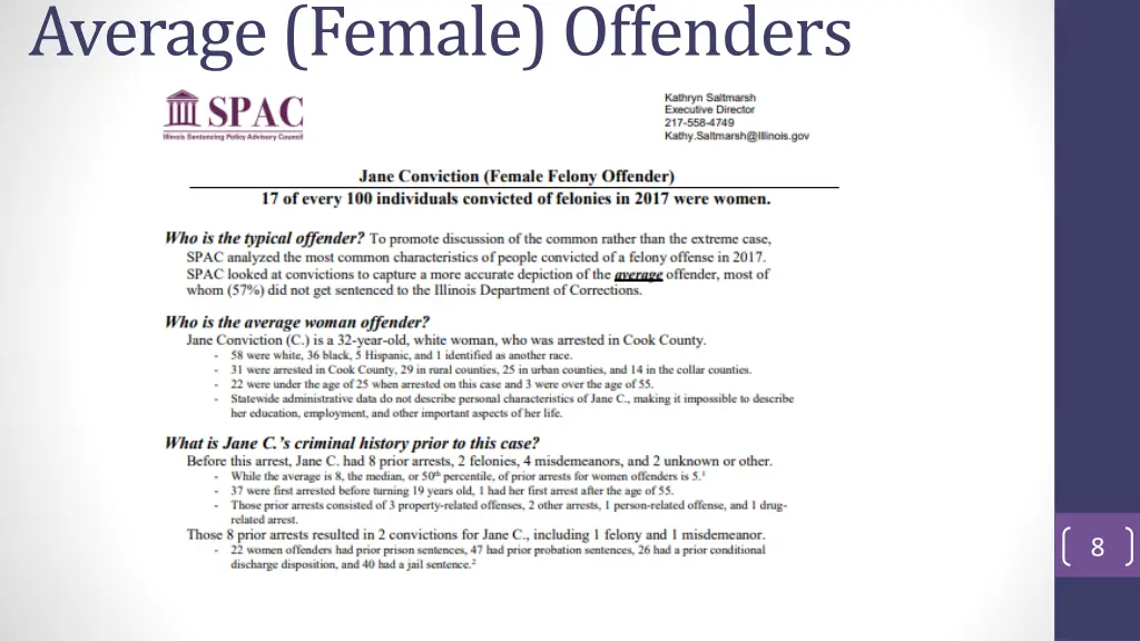 average female offenders