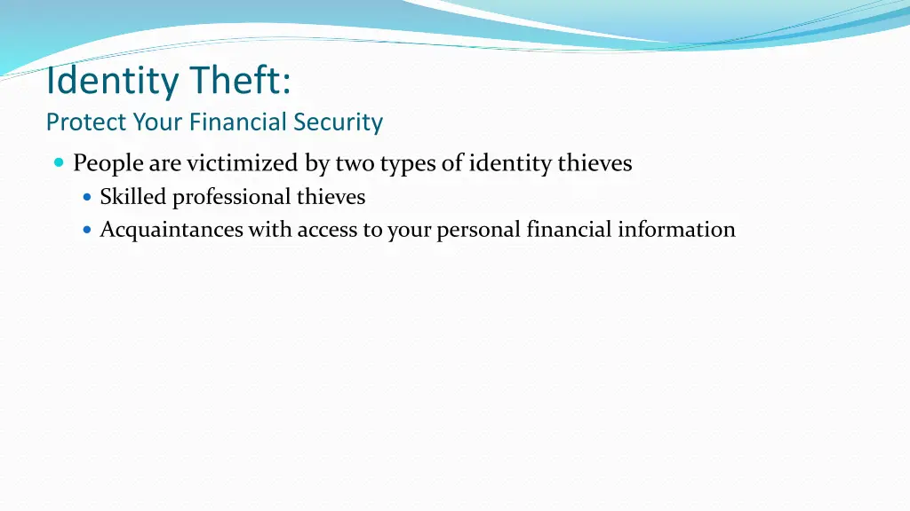 identity theft protect your financial security 1