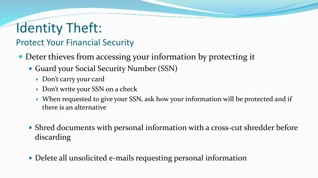 identity theft protect your financial security 2