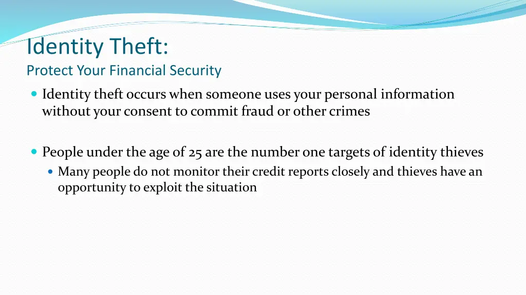 identity theft protect your financial security