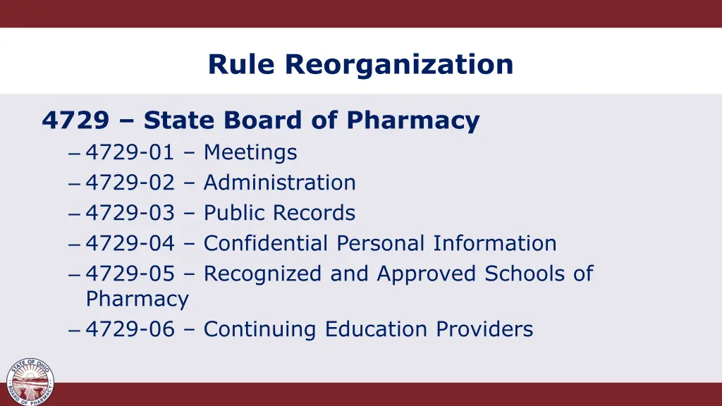 rule reorganization 2