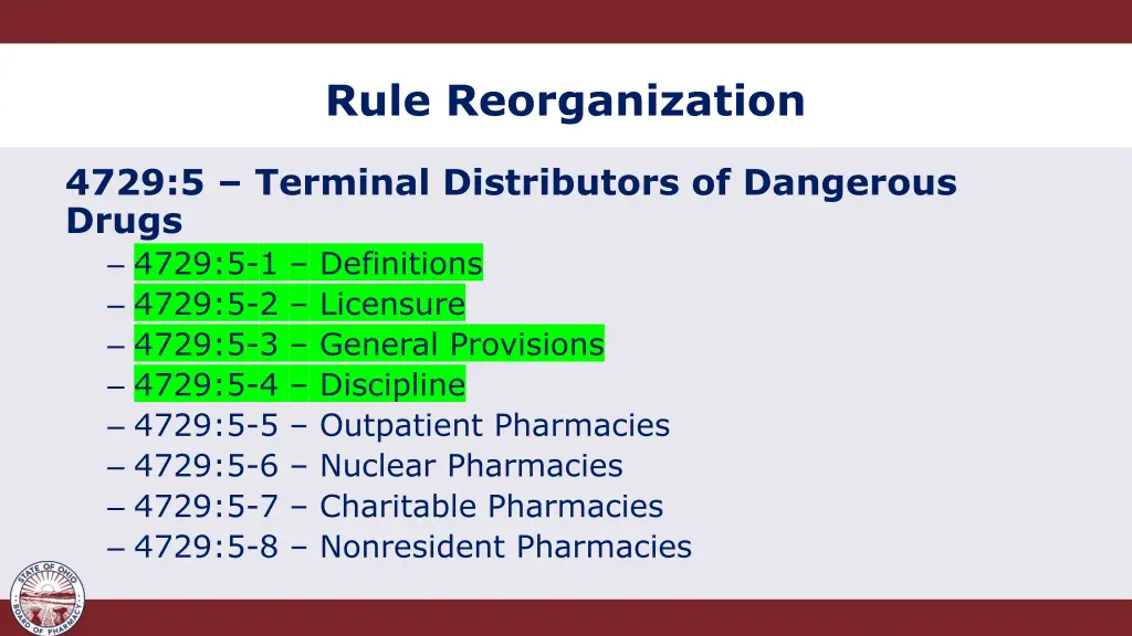 rule reorganization 3