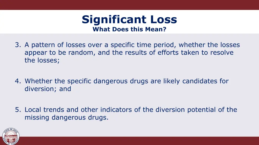 significant loss what does this mean 1