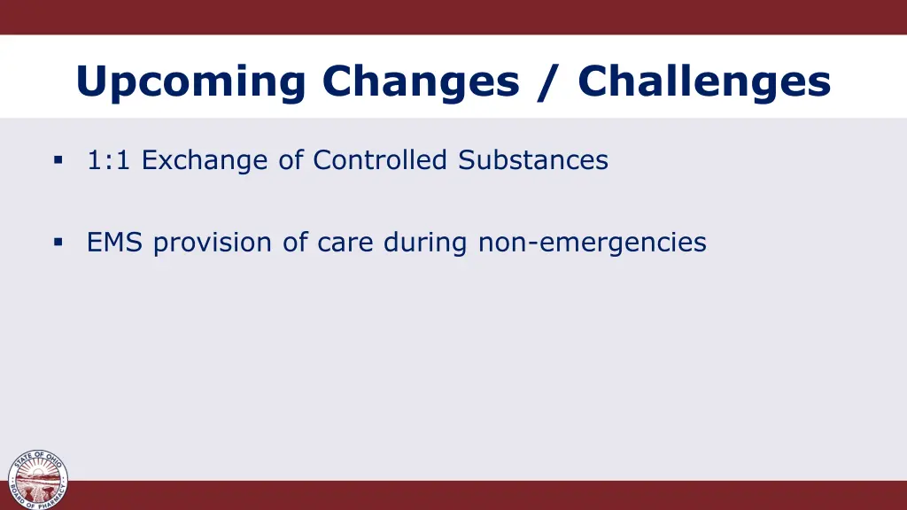 upcoming changes challenges