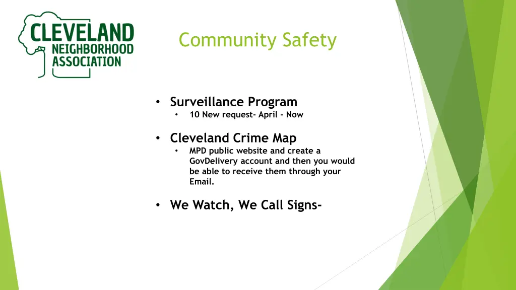 community safety