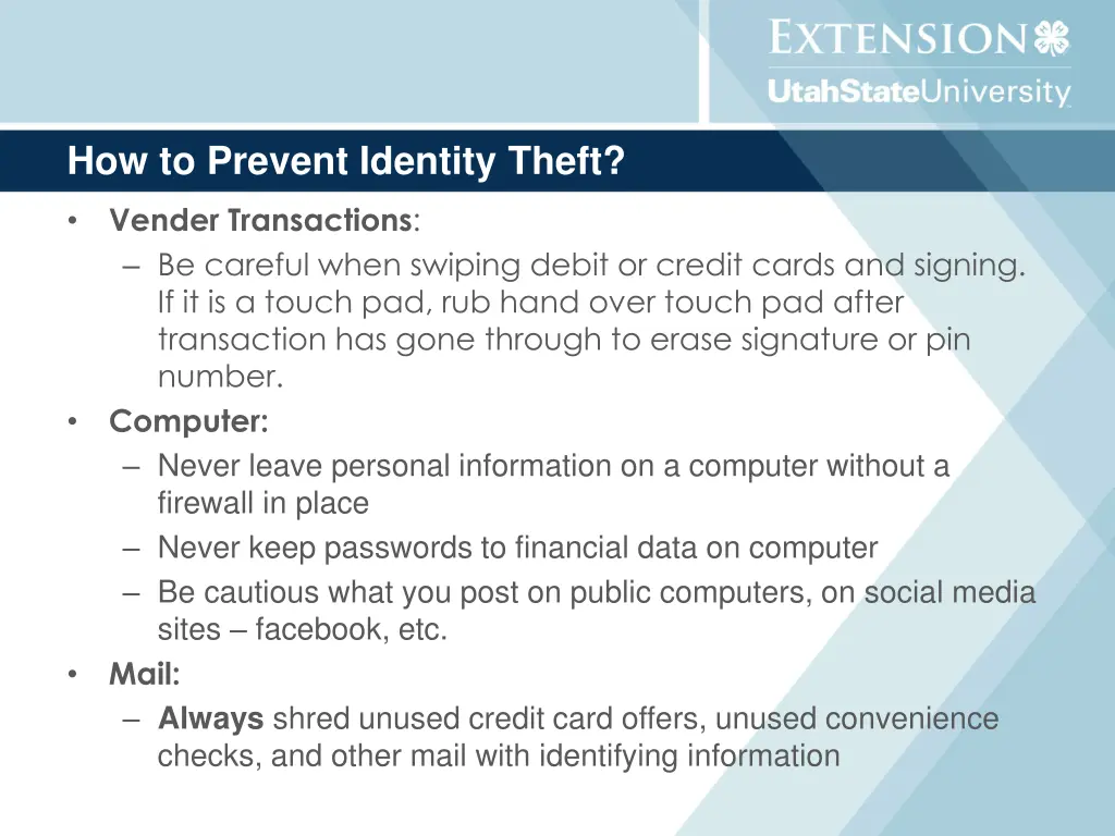 how to prevent identity theft