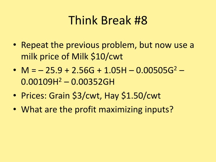 think break 8