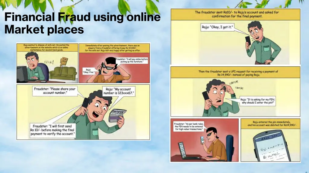 financial fraud using online market places