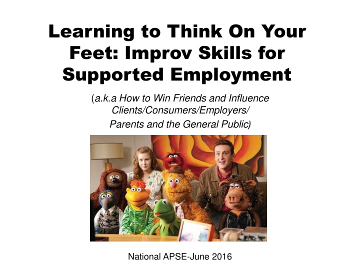 learning to think on your feet improv skills