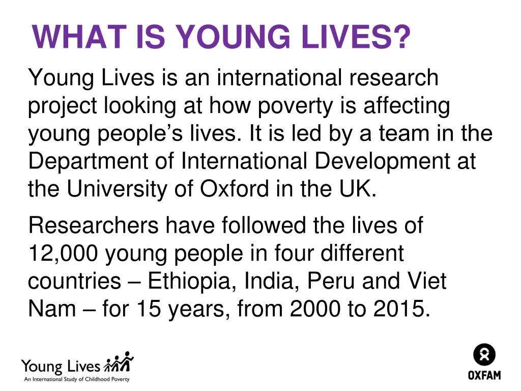what is young lives young lives