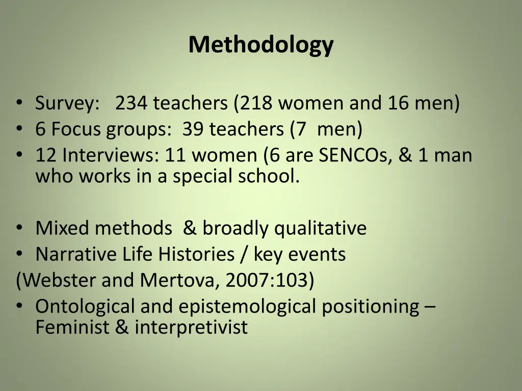 methodology