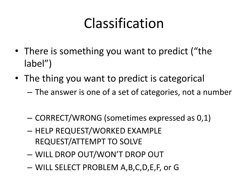 classification 1