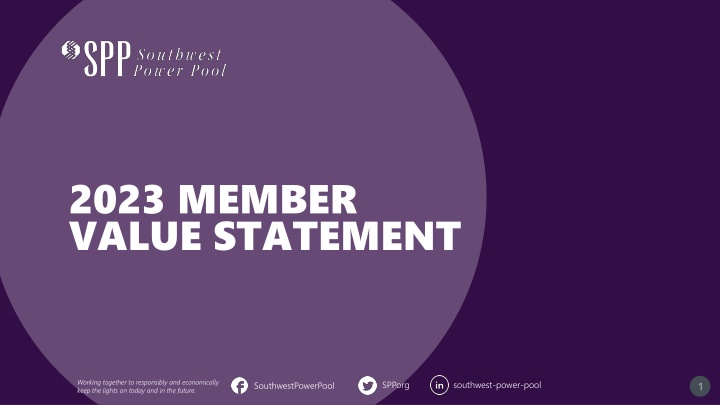 2023 member value statement