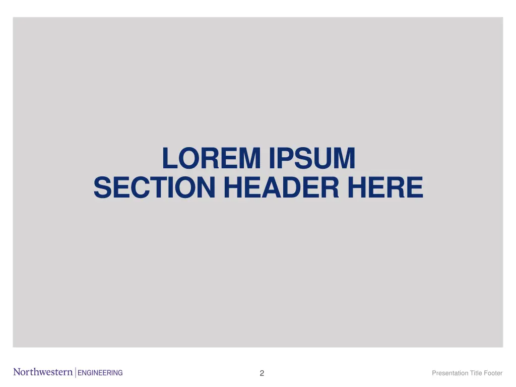 lorem ipsum section header here