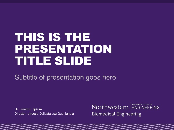 this is the presentation title slide