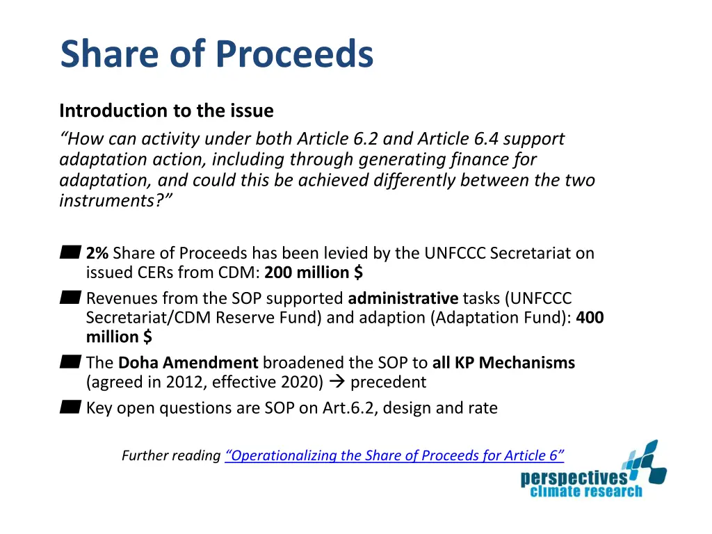 share of proceeds