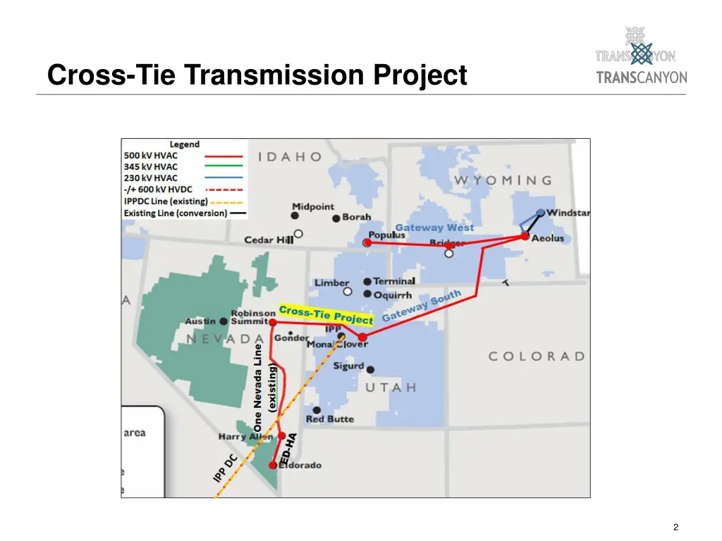 cross tie transmission project 1