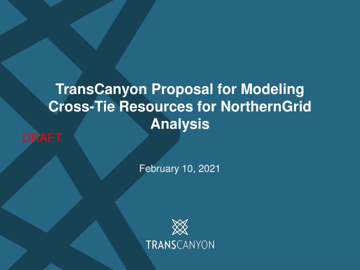 transcanyon proposal for modeling cross