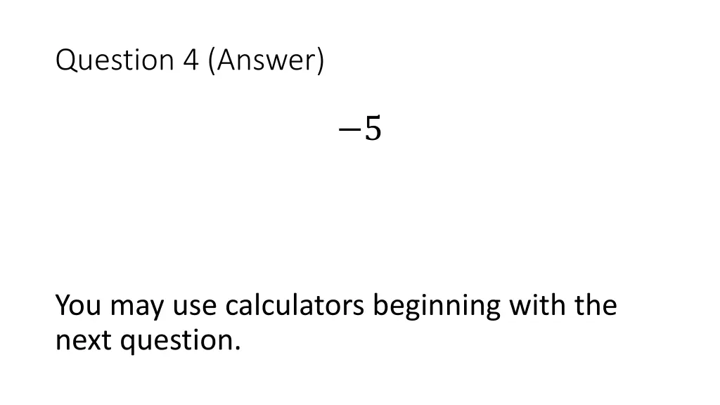 question 4 answer