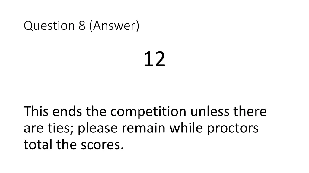 question 8 answer