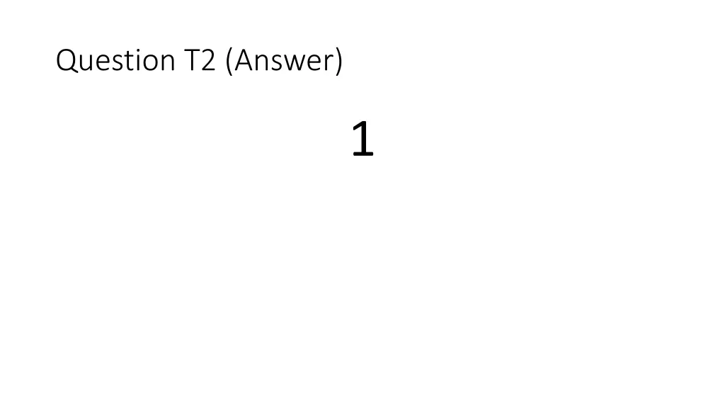 question t2 answer