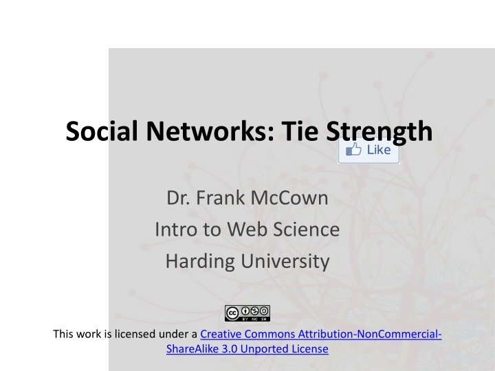 social networks tie strength