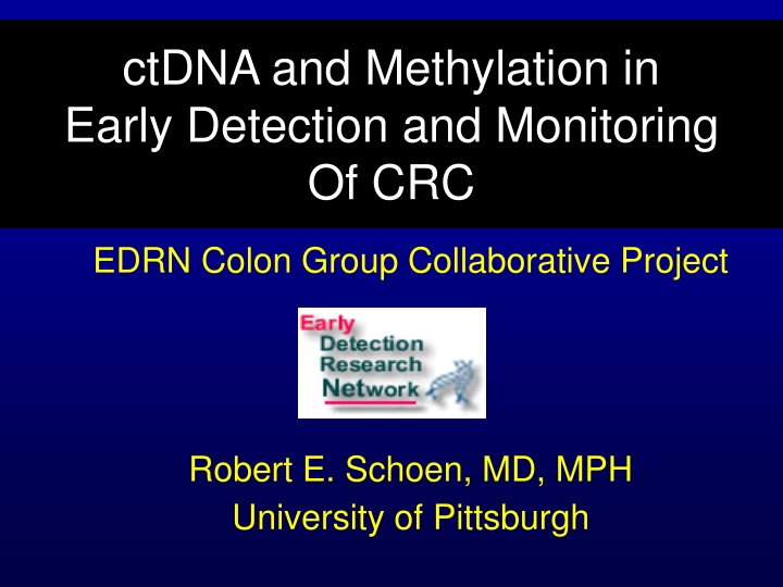 ctdna and methylation in early detection