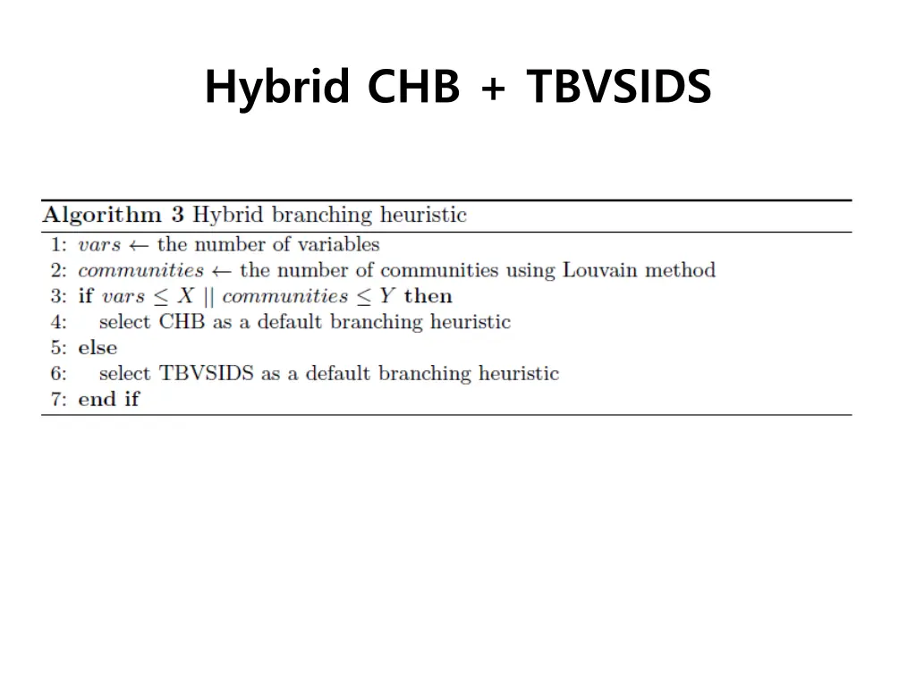 hybrid chb tbvsids