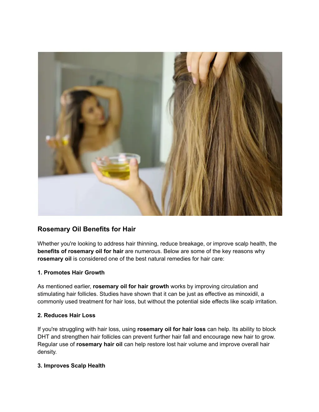 rosemary oil benefits for hair