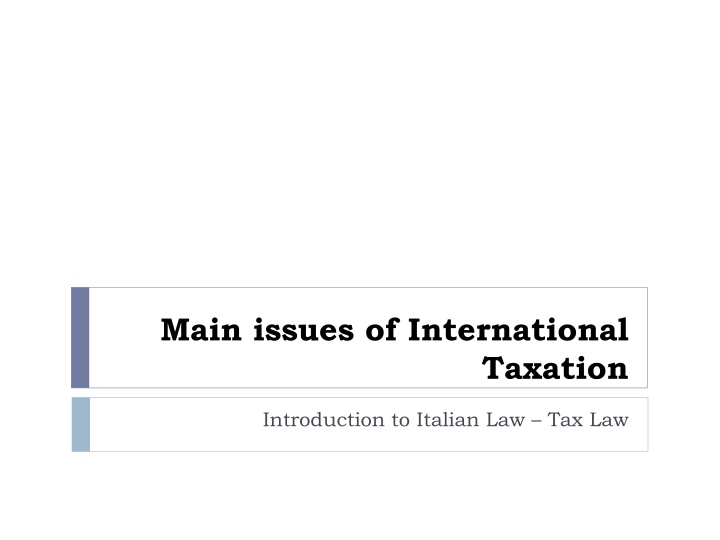 main issues of international