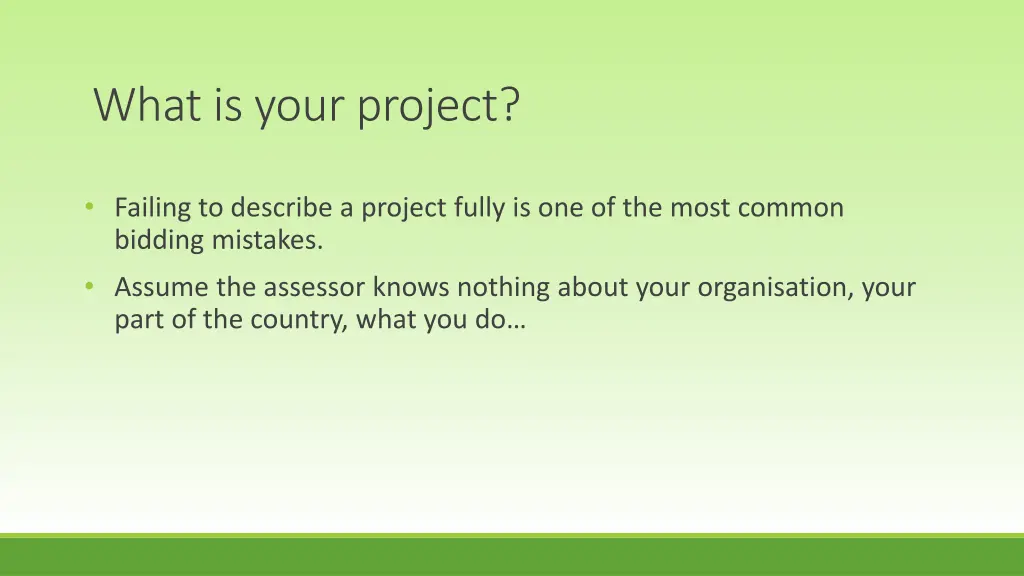 what is your project