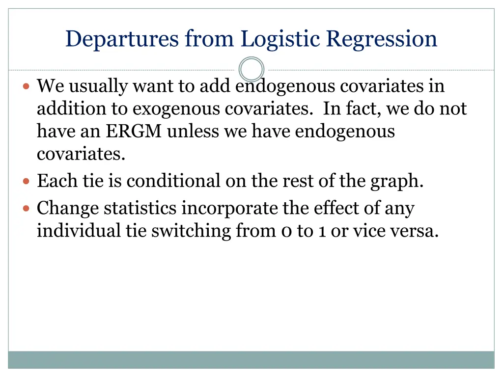 departures from logistic regression 3