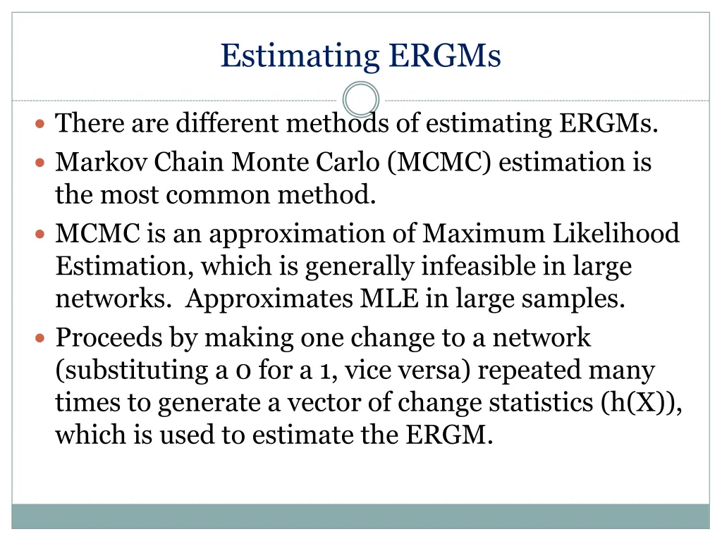 estimating ergms 4