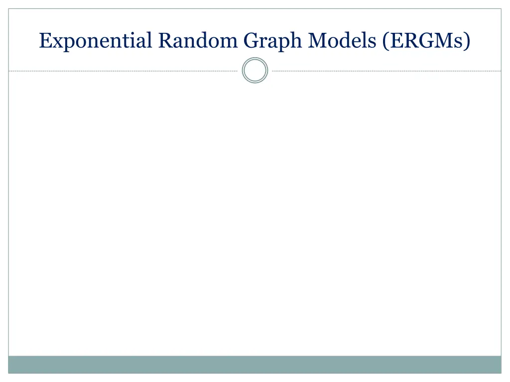 exponential random graph models ergms