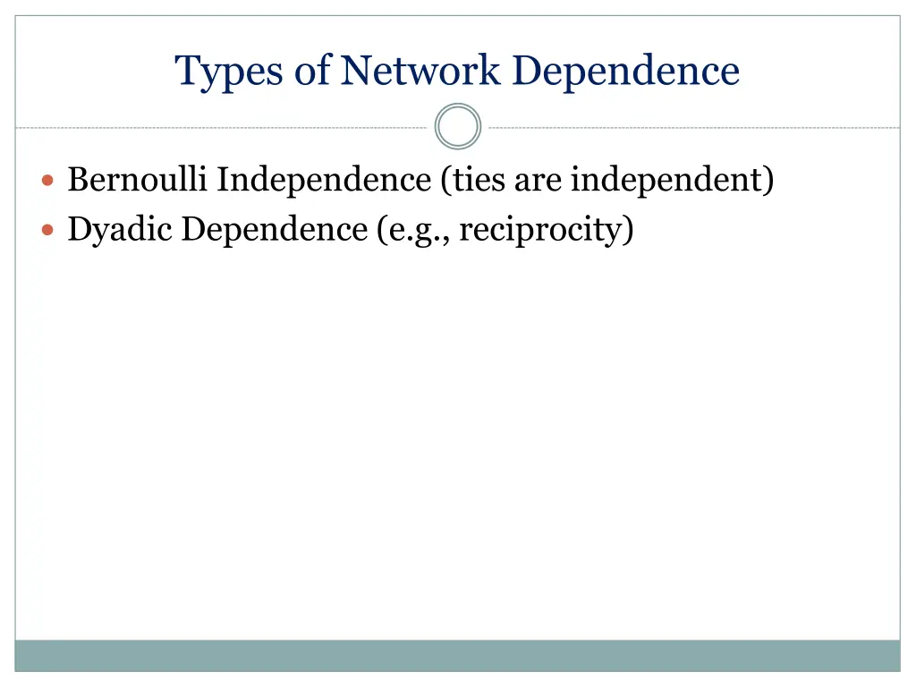 types of network dependence 2