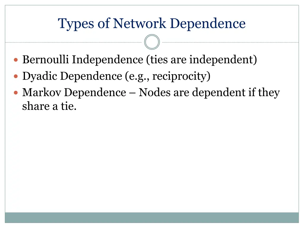 types of network dependence 3