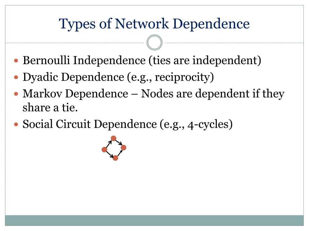 types of network dependence 4