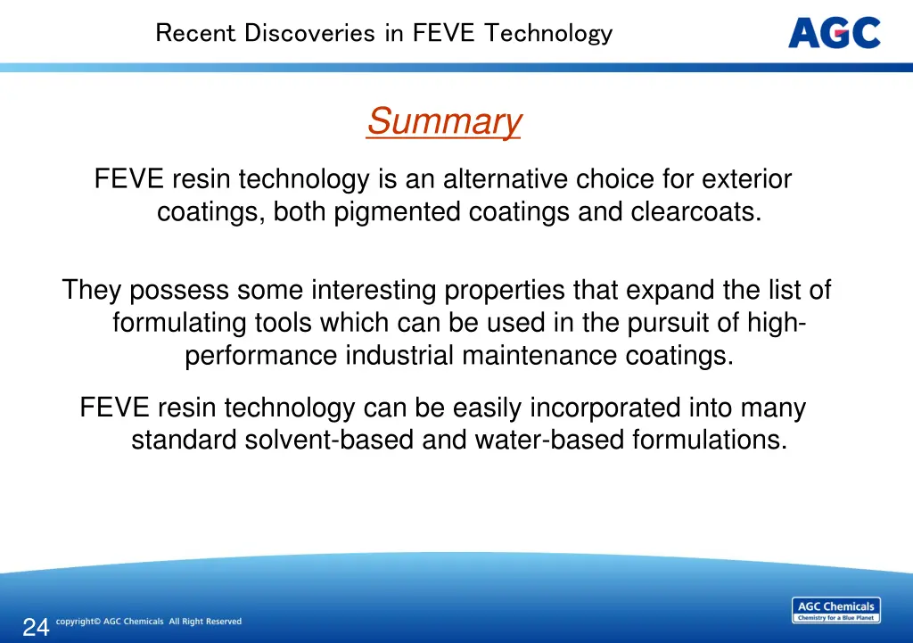 recent discoveries in feve technology 23