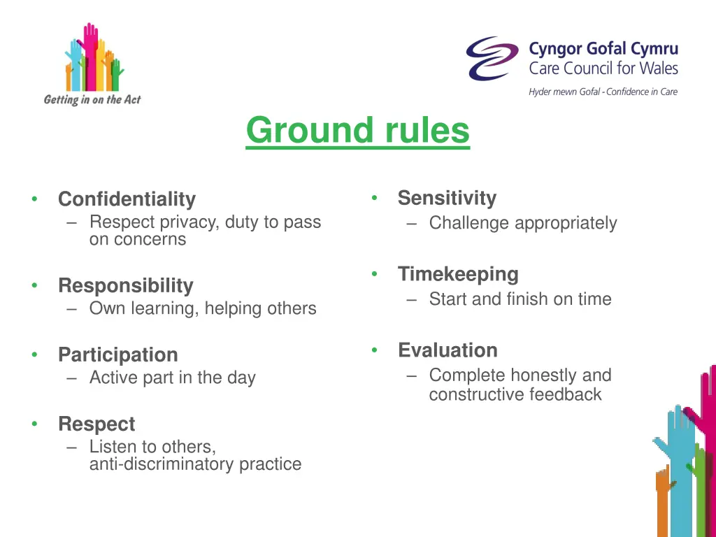 ground rules