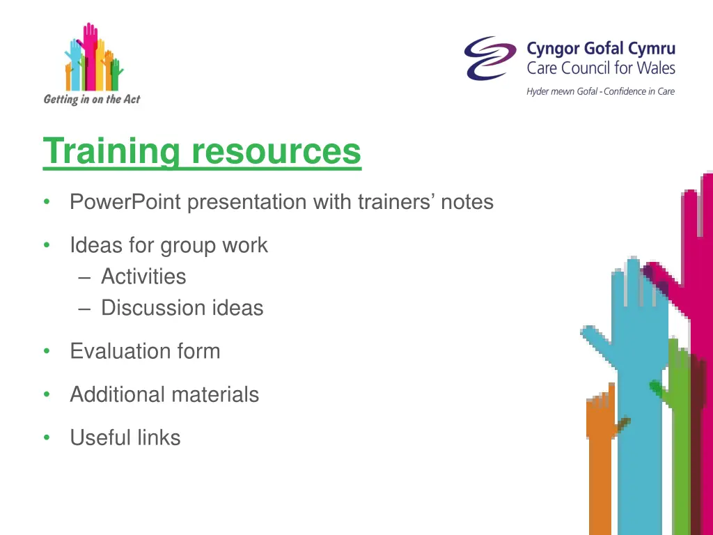 training resources