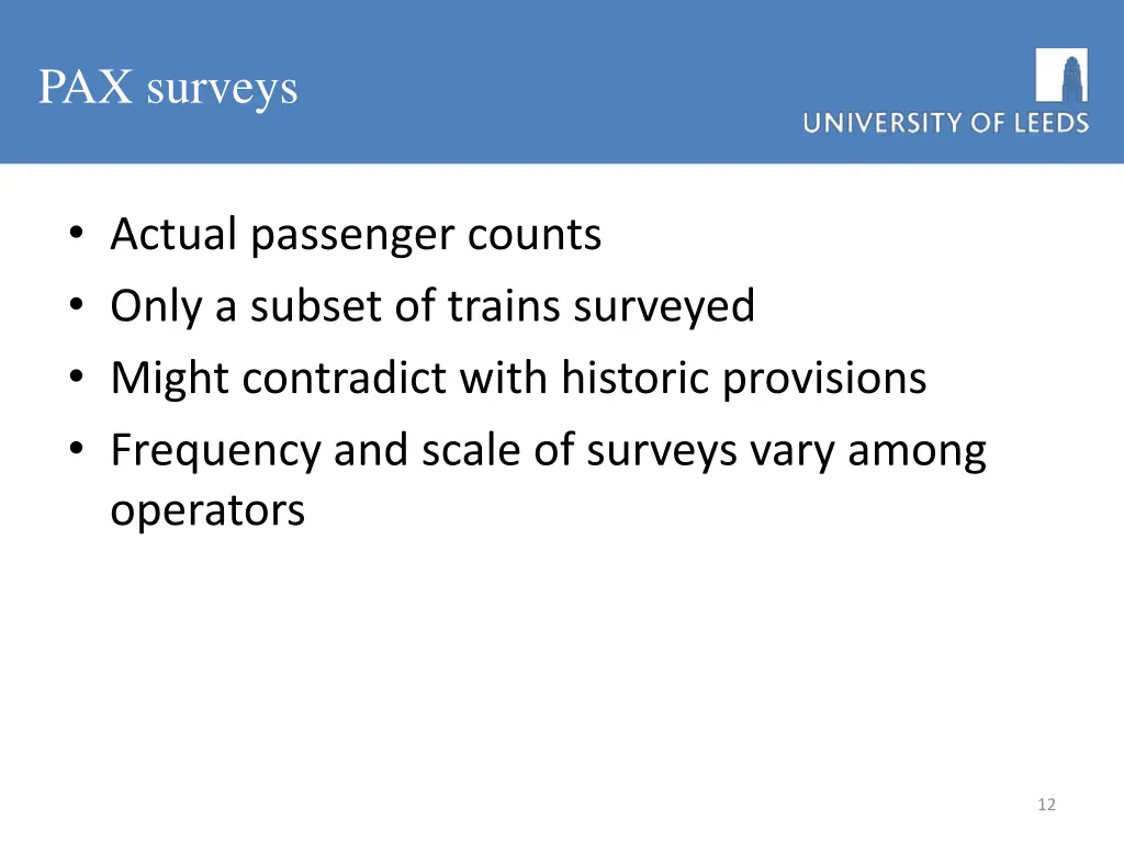 pax surveys