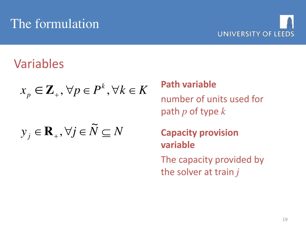 the formulation