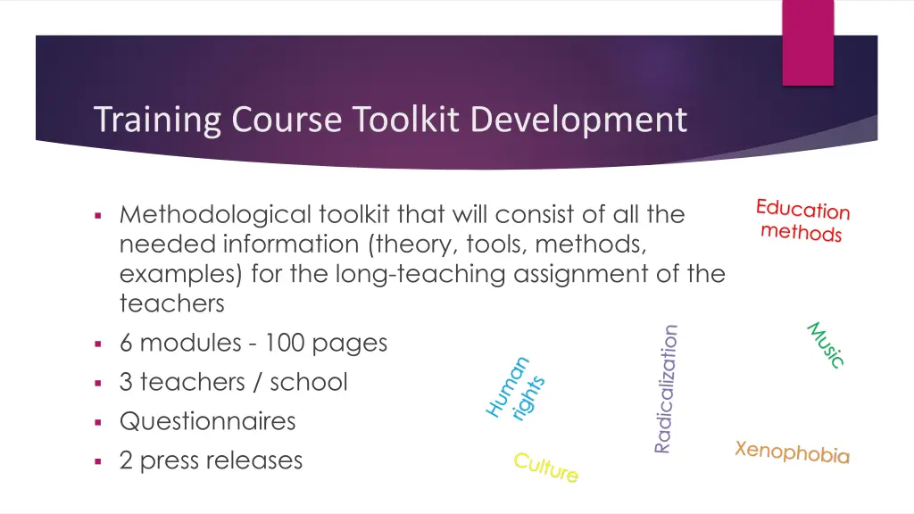 training course toolkit development