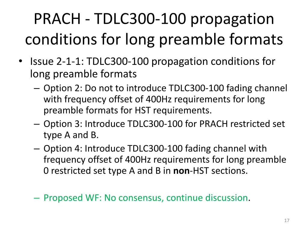 prach tdlc300 100 propagation conditions for long