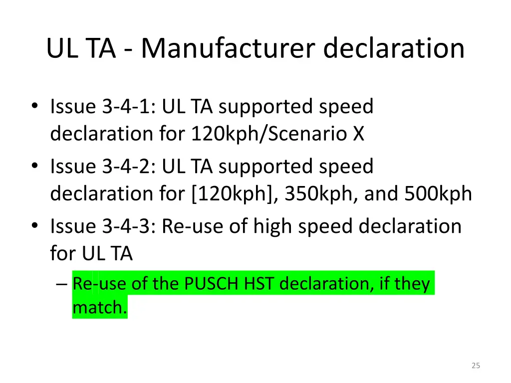 ul ta manufacturer declaration