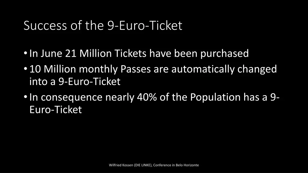 success of the 9 euro ticket