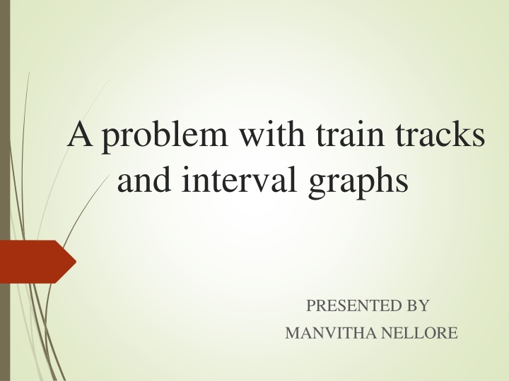 a problem with train tracks and interval graphs