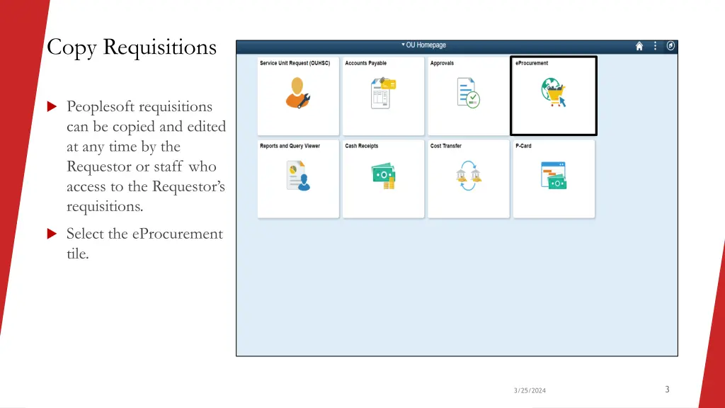 copy requisitions